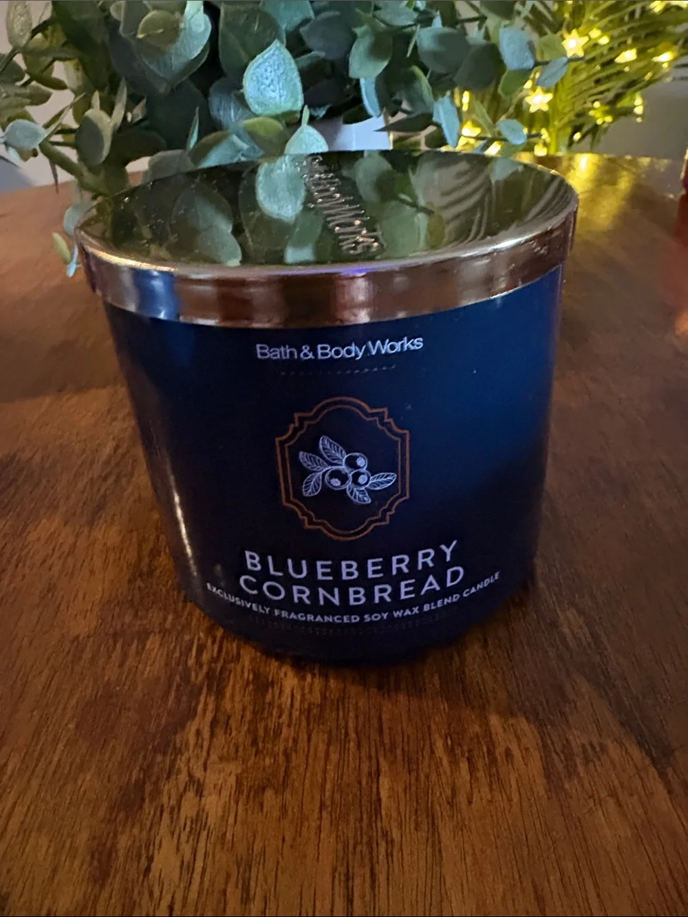 Nwt “Blueberry Cornbread” 3 Wick Candle from new fall collection by B&B
